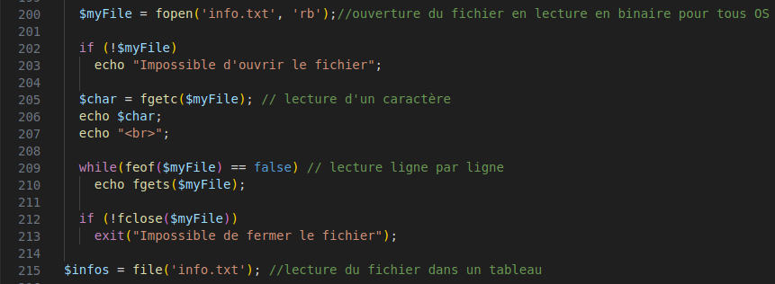 code PHP